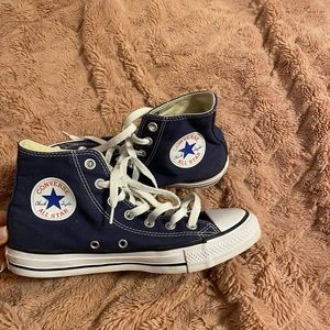 navy blue converse
